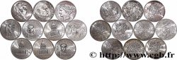Lot de 10 pièces de 100 francs commémoratives - - F.-/