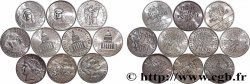 Lot de 10 pièces de 100 francs commémoratives - - F.-/