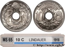10 centimes Lindauer 1918  F.138/2 FDC65 GENI