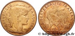 10 francs or Coq 1910 Paris F.509/11