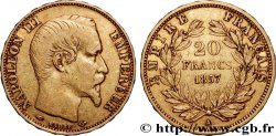 20 francs or Napoléon III, tête nue 1857 Paris F.531/12