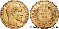 20 francs or Napoléon III, tête nue 1857 Paris F.531/12