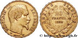 20 francs or Napoléon III, tête nue 1859 Strasbourg F.531/16