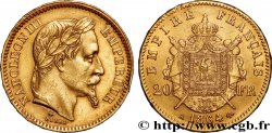 20 francs or Napoléon III, tête laurée 1864 Paris F.532/8