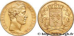 20 francs or Charles X 1825 Paris F.520/1