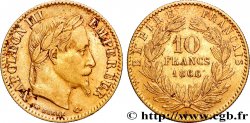 10 francs or Napoléon III, tête laurée 1866 Paris F.507A/12