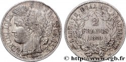 2 francs Cérès, IIe République 1849 Strasbourg F.261/2