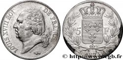 5 francs Louis XVIII, tête nue 1823 Paris F.309/76