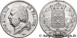 5 francs Louis XVIII, tête nue 1824 Paris F.309/88