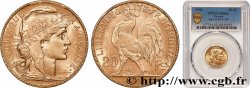 20 francs or Coq, Dieu protège la France 1901 Paris F.534/6