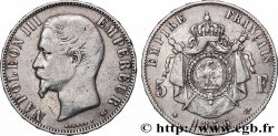 5 francs Napoléon III, tête nue 1856 Strasbourg F.330/8