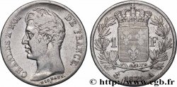 1 franc Charles X, matrice du revers à cinq feuilles 1825 Paris F.207/1