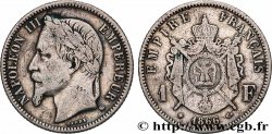 1 franc Napoléon III, tête laurée 1866 Strasbourg F.215/4