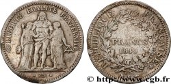5 francs Hercule, IIe République 1849 Bordeaux F.326/7