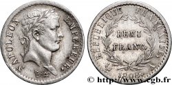 Demi-franc Napoléon Ier tête laurée, République française 1808 Paris F.177/2