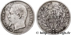 50 centimes Napoléon III, tête nue 1859 Paris F.187/10