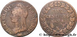 Cinq centimes Dupré, grand module 1800 Bordeaux F.115/131