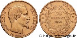 20 francs or Napoléon III, tête nue 1853 Paris F.531/1