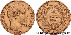 20 francs or Napoléon III, tête nue 1854 Paris F.531/2