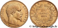 20 francs or Napoléon III, tête nue 1859 Strasbourg F.531/16