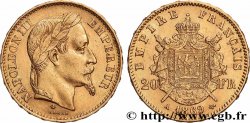 20 francs or Napoléon III, tête laurée 1869 Paris F.532/20