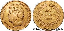 40 francs or Louis-Philippe 1834 Paris F.546/6