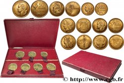 Boîte rouge contenant sept essais : les essais de 50 francs, 20 francs et 10 francs Guiraud + quatre essais du concours de 20 francs 1950 Paris GEM.210 3