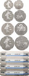 Lot de 1/2, 1, 2 et 5 francs Semeuse, BE (Belle Épreuve) 2000 Pessac F.198/43 var. MS GENI