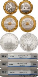 Lot de 10, 20 et 50 francs Belle Épreuve 2000 Pessac F.375/17 var. MS GENI