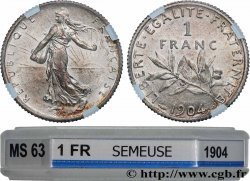 1 franc Semeuse 1904 Paris F.217/9 MS63 GENI
