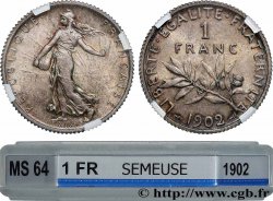 1 franc Semeuse 1902 Paris F.217/7 MS64 GENI