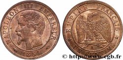 Un centime Napoléon III, tête nue 1854 Paris F.102/9 MS