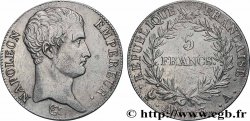 5 francs Napoléon Empereur, Calendrier révolutionnaire 1805 Paris F.303/2 VF