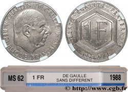 1 franc De Gaulle, sans différents 1988  F.227/3 MS62 GENI