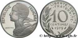 Piéfort argent de 10 centimes Marianne 1979 Pessac GEM.46 P2