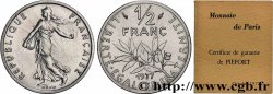Piéfort Nickel de 1/2 franc Semeuse 1977 Pessac GEM.91 P1