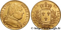 20 francs or Louis XVIII, buste habillé 1814 Paris F.517/1