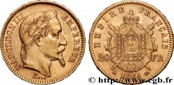 20 francs or Napoléon III, tête laurée 1861 Paris F.532/1