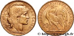 20 francs or Coq, Dieu protège la France 1906 Paris F.534/11