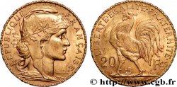 20 francs or Coq, Liberté Égalité Fraternité 1909 Paris F.535/3