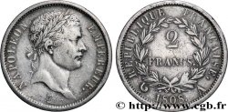 2 francs Napoléon Ier tête laurée, République française 1808 Paris F.254/4