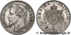 2 francs Napoléon III, tête laurée  1866 Strasbourg F.263/3