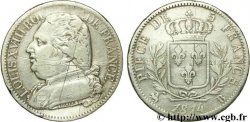 5 francs Louis XVIII, buste habillé 1814 Rouen F.308/2