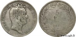 5 francs type Tiolier avec le I, tranche en creux 1831 Rouen F.315/15