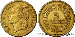 5 francs Lavrillier, bronze-aluminium 1945 Castelsarrasin F.337/6