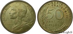 50 centimes Marianne, col à 4 plis 1962 Paris F.197/3