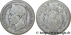 2 francs Napoléon III, tête laurée 1866 Strasbourg F.263/2