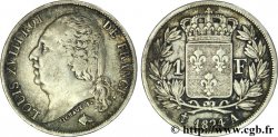 1 franc Louis XVIII 1824 Paris F.206/56 TTB48