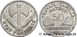 50 centimes Francisque, légère 1944 Castelsarrasin F.196/5