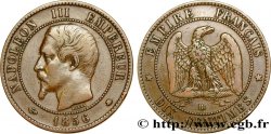 Dix centimes Napoléon III, tête nue 1856 Strasbourg F.133/36